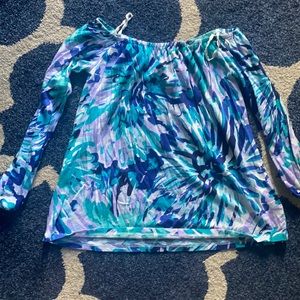 Lilly Pulitzer off the shoulder swing top